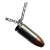 A 9mm nickel bullet with a neck chain, intended as a piece of jewelry.