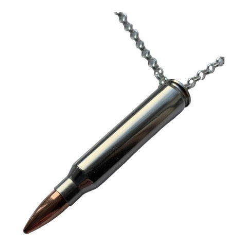 5.56mm Nickel Bullet & Neck Chain