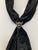 80's Metal Black Velvet 'Sinner' Rock   'N' Roll Scarf