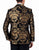 80's Glam Black and Gold Brocade Glam Jacket