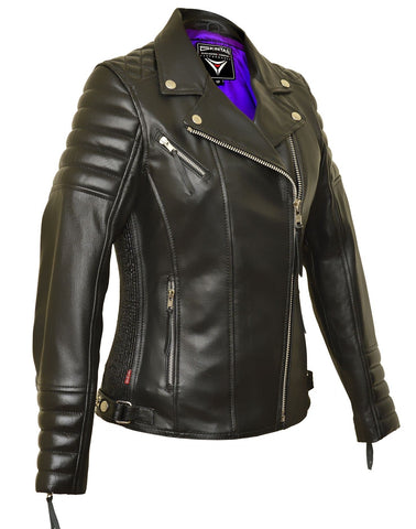 80's Metal 'Augusta' Rock Chick Leather Jacket