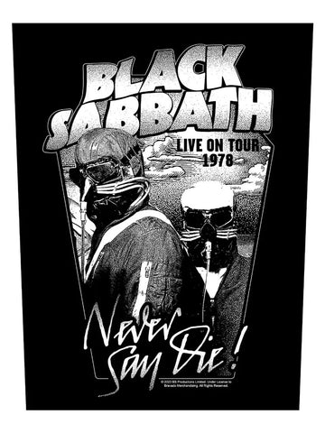 Black Sabbath - Never Say Die '78 Backpatch