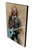80's Metal canvas print featuring a colorful artistic portrayal of Dave Grohl in full flight, styled in a classic 80's heavy metal aesthetic.
