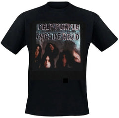 An 80's Metal black t-shirt featuring a Deep Purple Machine Head design