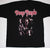An 80's Metal black t-shirt featuring a Deep Purple Stormbringer design