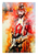 80's Metal canvas print featuring a colorful artistic portrayal of Eric Clapton in full flight, styled in a classic 80's rock aesthetic.