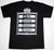 An 80's metal black t shirt with a Heaven & Hell design on the front