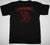 An 80's metal black t shirt with a Helloween Better Than Raw design on the front