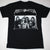 An 80's metal black t shirt with a Helloween Keeper Of The Seven Keys design on the front