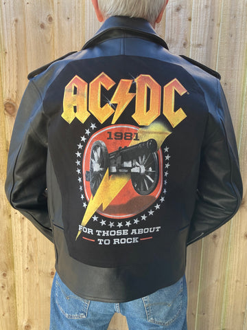 Metalworks AC/DC 'For Those About To Rock' Leather Jacket