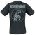 Black t-shirt with Scorpions logo and text on the back