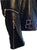 An 80's Metal 'Blade' black leather jacket with a mandarin collar, shoulder and elbow padding, silver metal zippers and a red quilted lining.