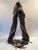 80's Glam 'Shemagh' Black & Gold Scarf