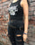 An 80's Metal black leather replica nickel bullet belt.