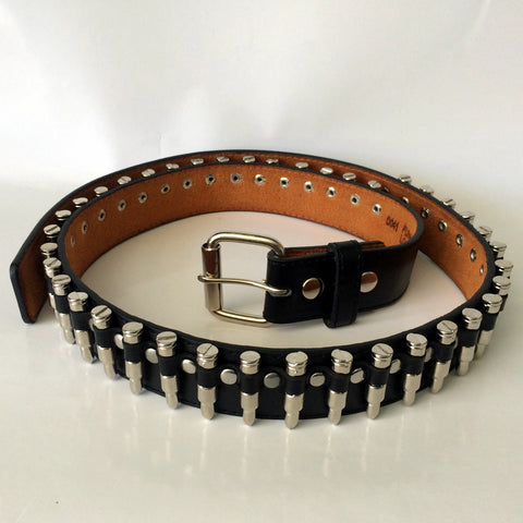 80's Metal Replica Nickel Bullet Belt