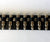 An 80's Metal black leather replica nickel bullet belt.