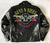 A metalworks leather jacket featuring Guns N Roses 'Los F'N Angeles' on the back, with epaulets, multiple pockets, adjustable belt and high quality zips.  