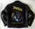 A metalworks leather jacket featuring Judas Priest 'Defenders Of The Faith' on the back, with epaulets, multiple pockets, adjustable belt and high quality zips.  