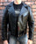 A metalworks leather jacket featuring Judas Priest 'Defenders Of The Faith' on the back, with epaulets, multiple pockets, adjustable belt and high quality zips.  