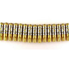 7.62 Sniper Brass Untipped Bullet & Nickel Link Belt